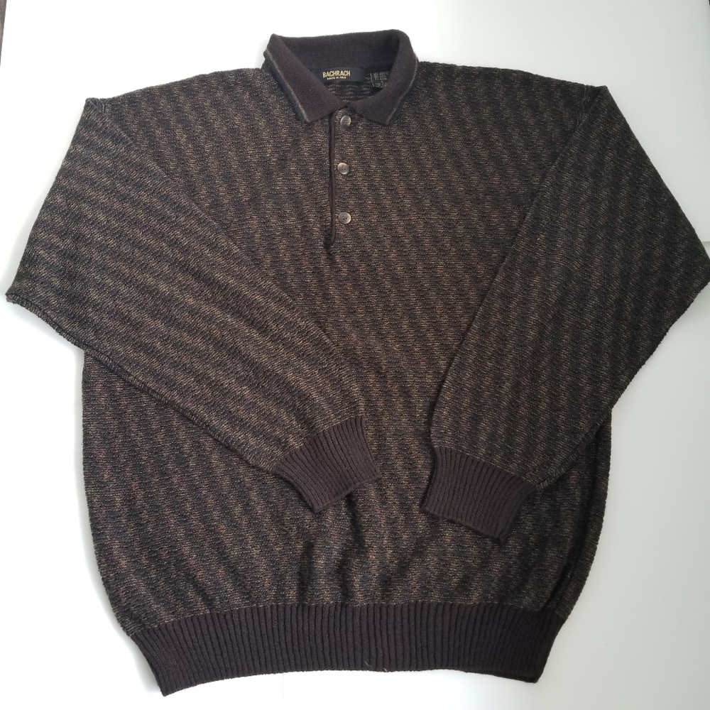 Men's Bachrach Wool Blend Sweater Sz L